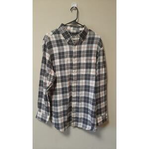 John Ashford Men's Plaid Button Up Flannel Shirt